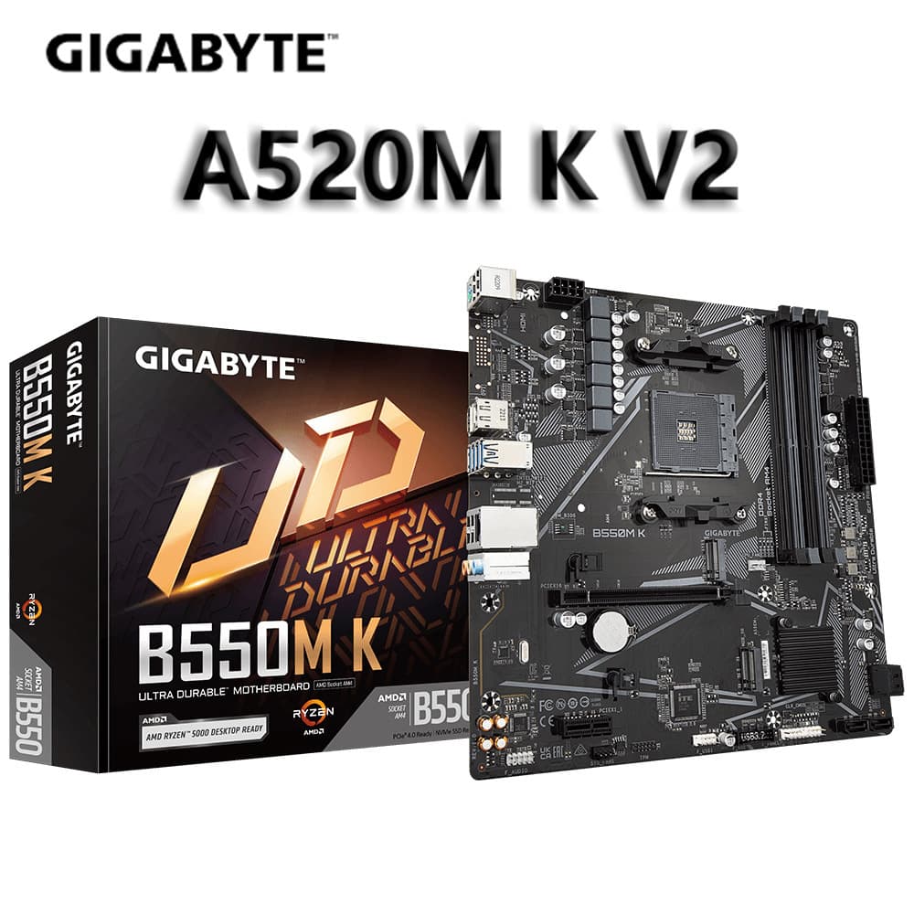 Для AMD GIGABYTE A520MK V2 материнская плата компьютера AMD A520/разъем AM4