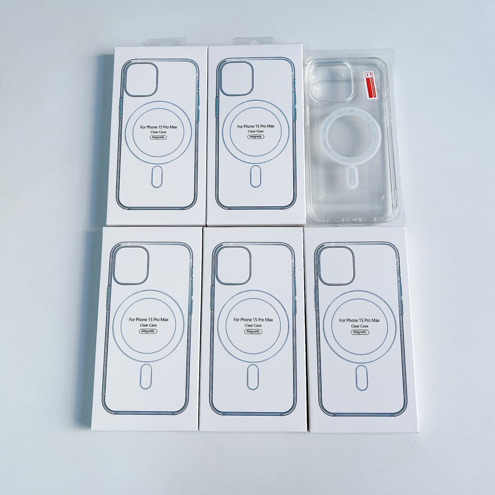 Чехол MagSafe акриловый для iPhone, магнитный, 2-в-1