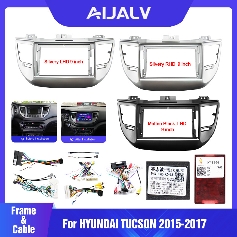Центральная панель управления с экраном для Hyundai Tucson 2015-2017 о